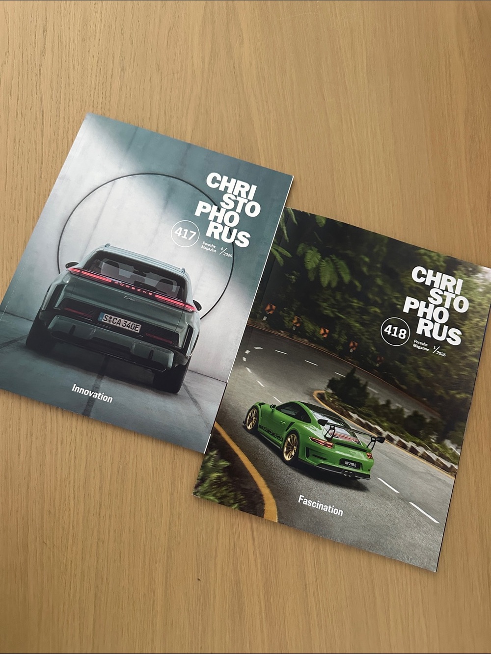 NEW CHRISTOPHORUS Porsche Magazine Set  - North America - No 417 and 418